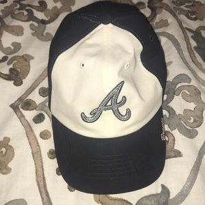 Atlanta Braves hat.